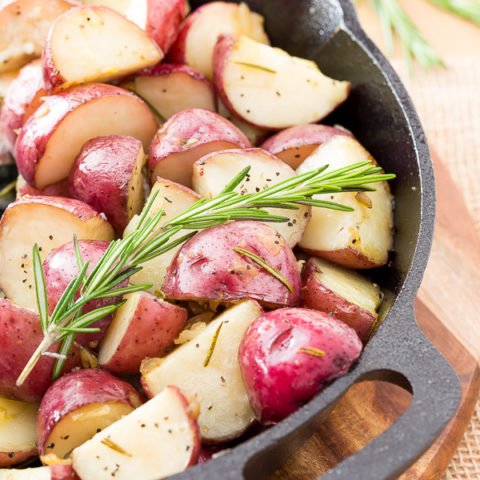 Skillet Roasted Potatoes with Rosemary