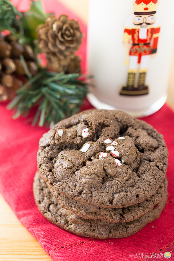 Triple Chocolate Peppermint Cookie | Cooking on the Front Burner