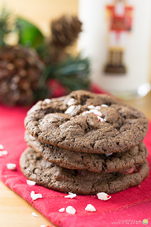 Triple Chocolate Peppermint Cookie | Cooking on the Front Burner