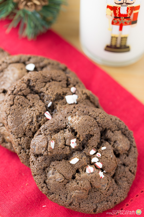 Triple Chocolate Peppermint Cookie | Cooking on the Front Burner