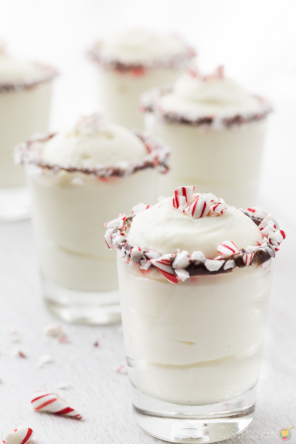 White Chocolate Peppermint Mousse | Cooking on the Front Burner