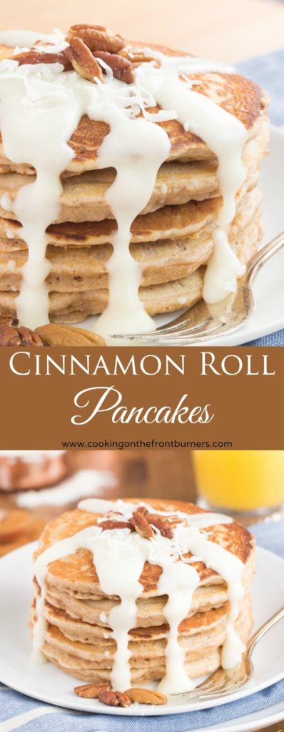 Cinnamon Roll Pancakes | Cooking on the Front Burner