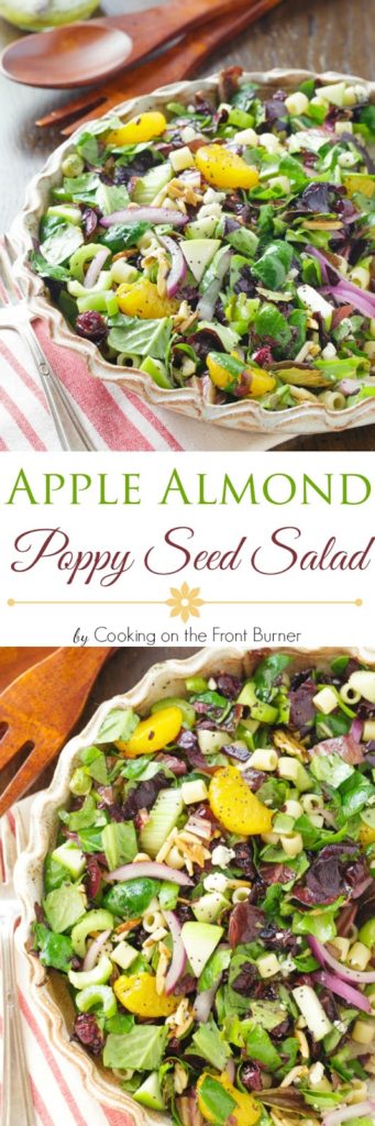 Apple Almond Poppy Seed Salad | Cooking on the Front Burner