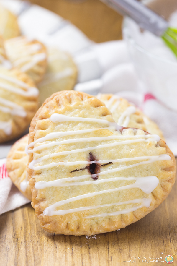 Your sweetie will love these Cherry Chocolate hand pies any time of the year! Cherry Chocolate Hand Pies | Cooking on the Front Burner
