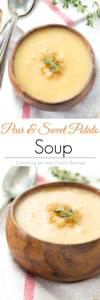 Easy Pear & Sweet Potato Soup | Cooking on the Front Burner