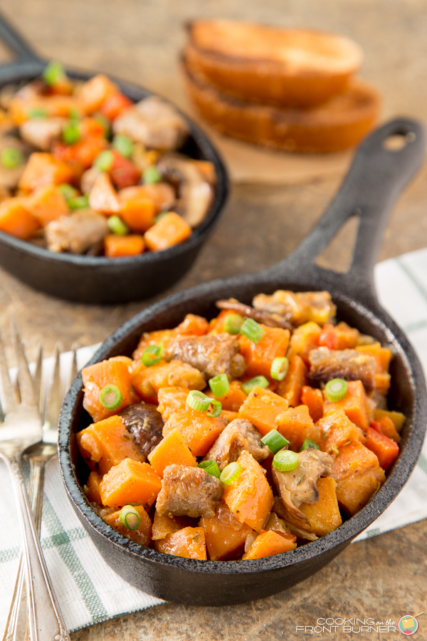 Sweet Potato and Sausage Hash | Cooking on the Front Burner