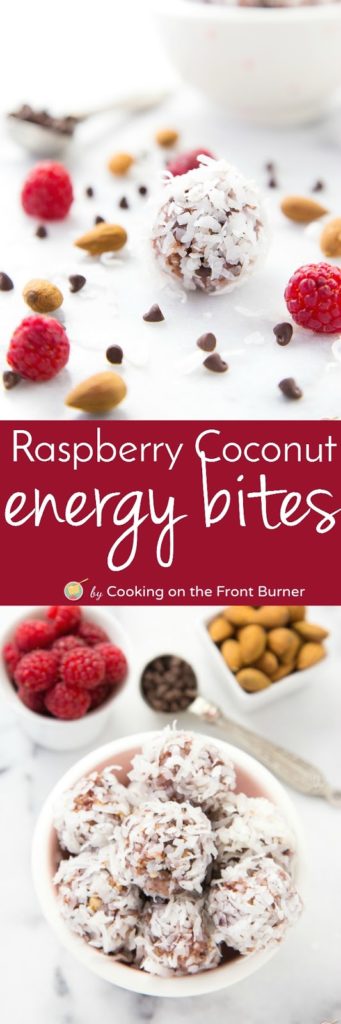 Time for a pick me up with these Raspberry Coconut Energy Bites!