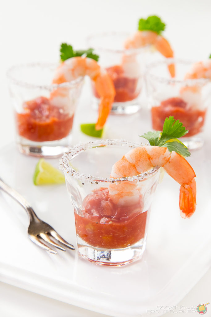 Shrimp Cocktail Shooters | Cookiing on the Front Burner