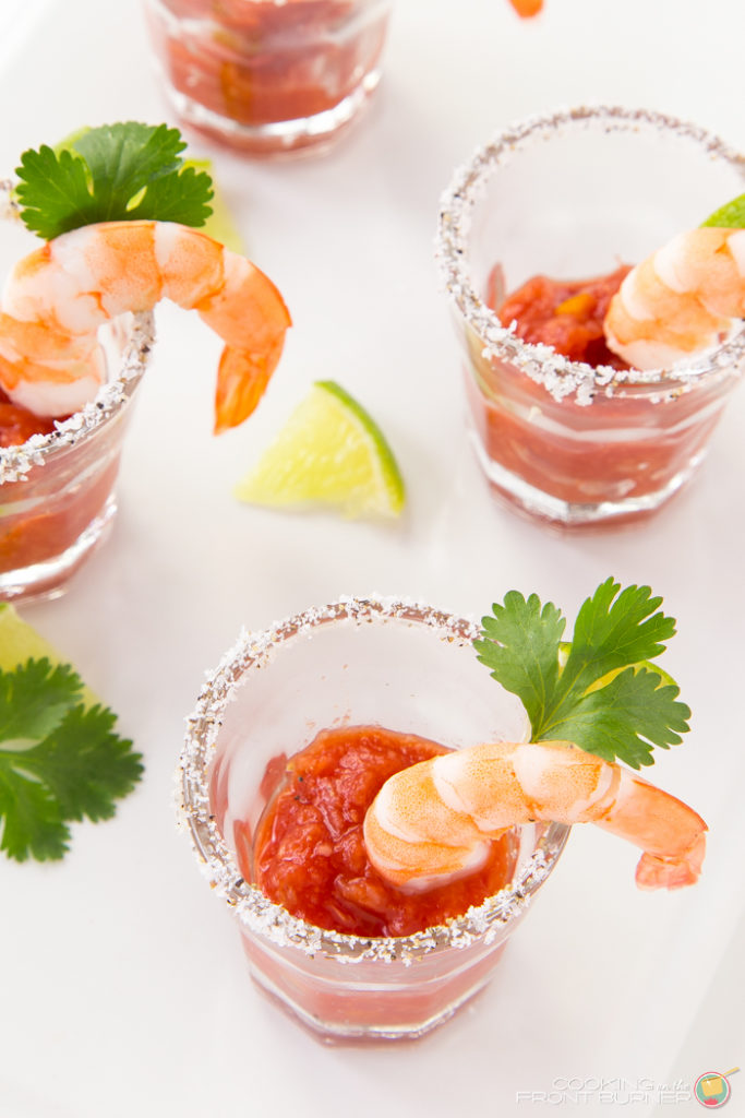 Shrimp Cocktail Shooters | Cooking on the Front Burner