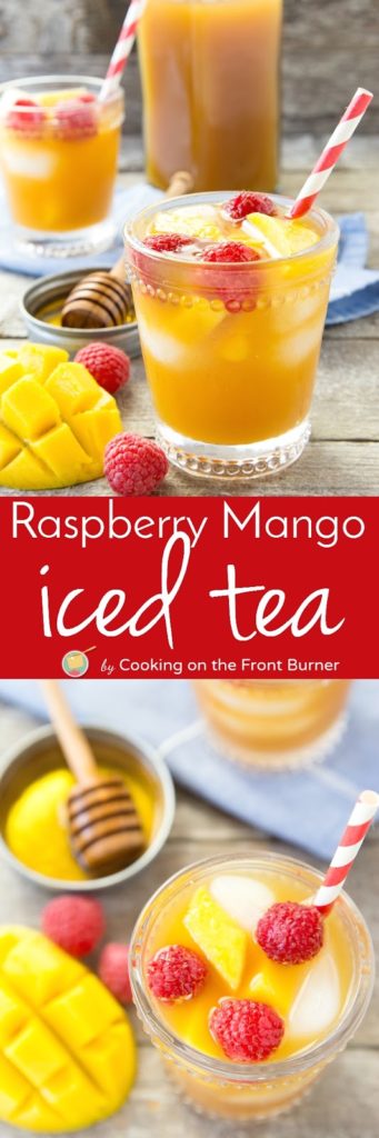 Raspberry Mango Ice Tea | Cooking on the Front Burner