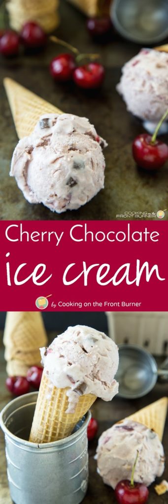 Keep cool and make your own Fresh Cherry Chocolate Ice Cream!