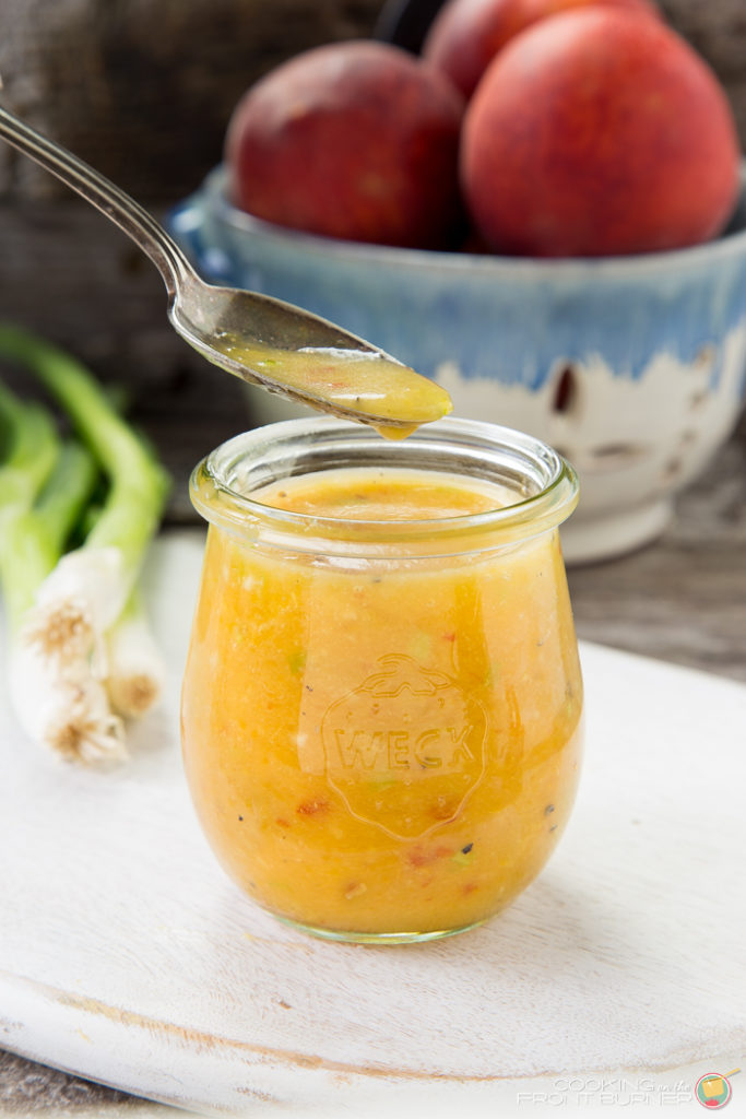 Easy Peach Ginger Vinaigrette | Cooking on the Front Burner