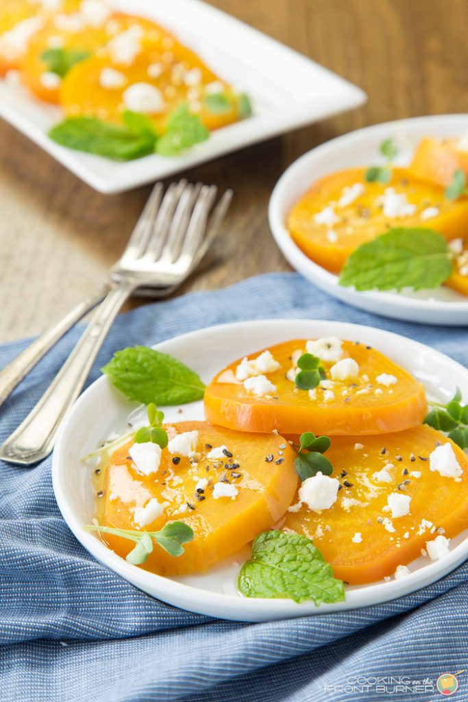 roasted golden beet salad