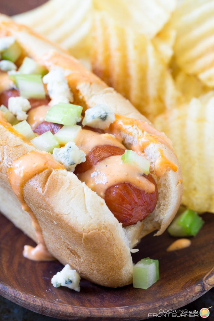 Blue Cheese Hot Dogs - A Seasoned Greeting