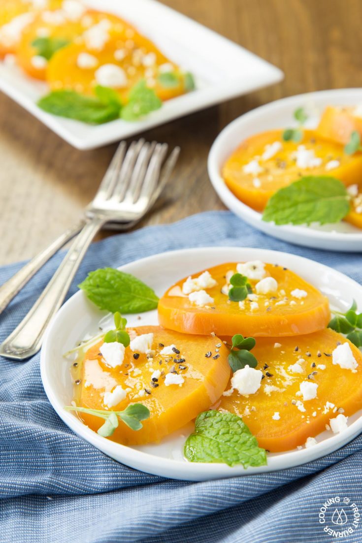 Roasted Golden Beet Salad with Feta Cooking on the Front Burner