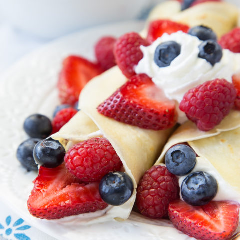 Triple Berry Crepes