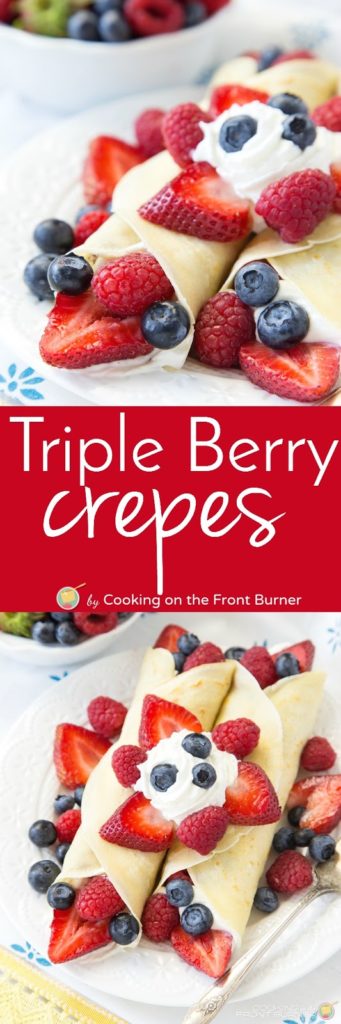Easy Berry Crepes with a Lemon Curd Filling