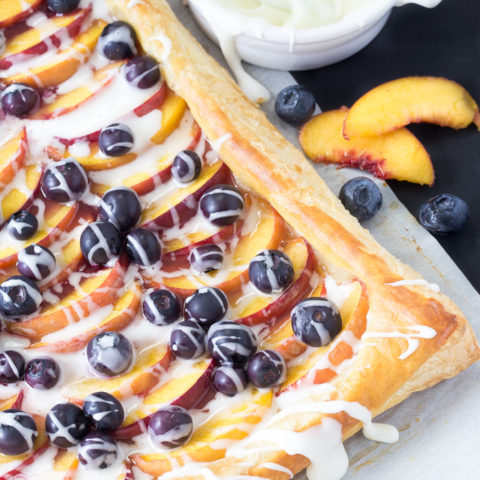 Fresh Peach and Blueberry Tart