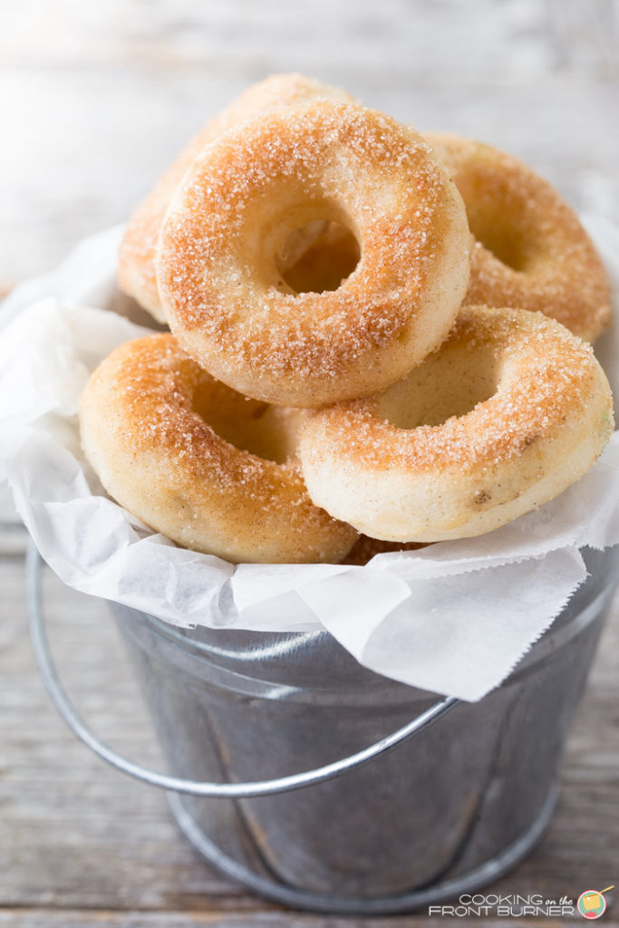 These Cinnamon Sugar Mini Donuts are just like what you would get at the fair but are healthier, still tasty, by being baked not fried! Mini Cinnamon Sugar Donuts - Fair Style