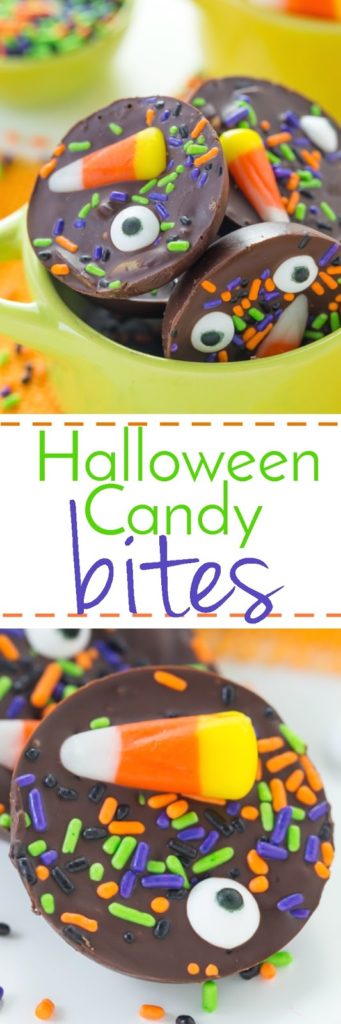 These Halloween Candy Bites are a perfect snack for your goblins!