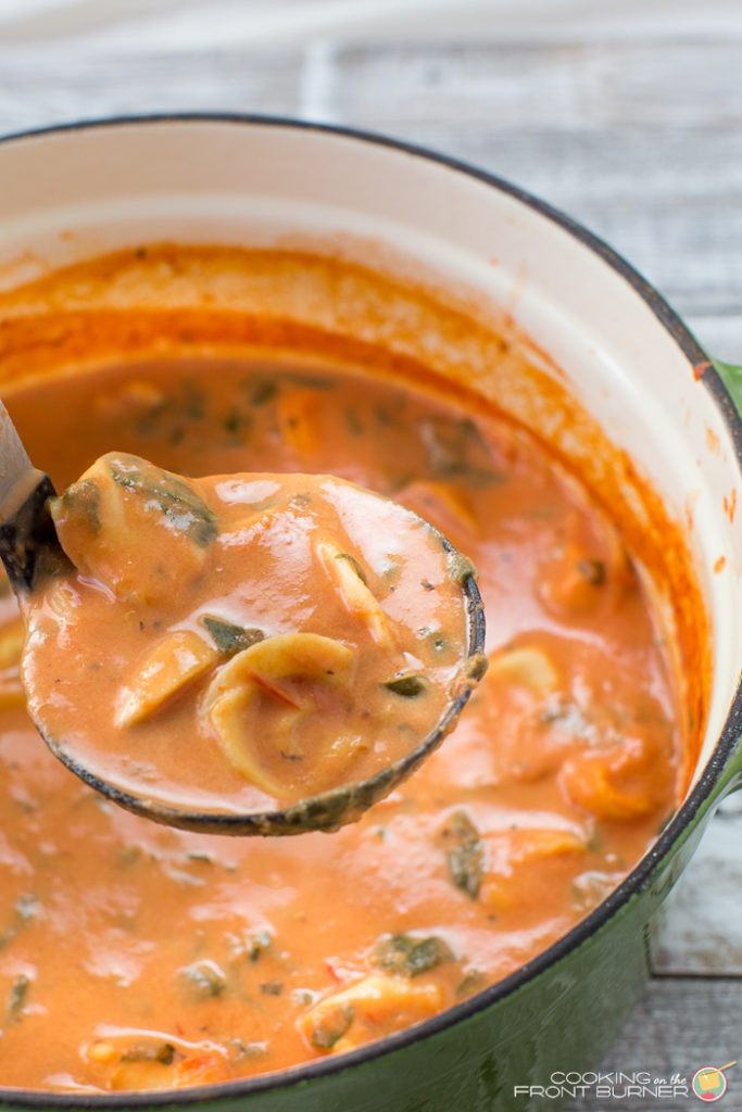 tomato spinach tortellini soup 