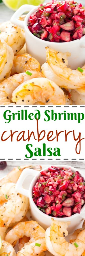 Cranberry Salsa with Grilled Shrimp