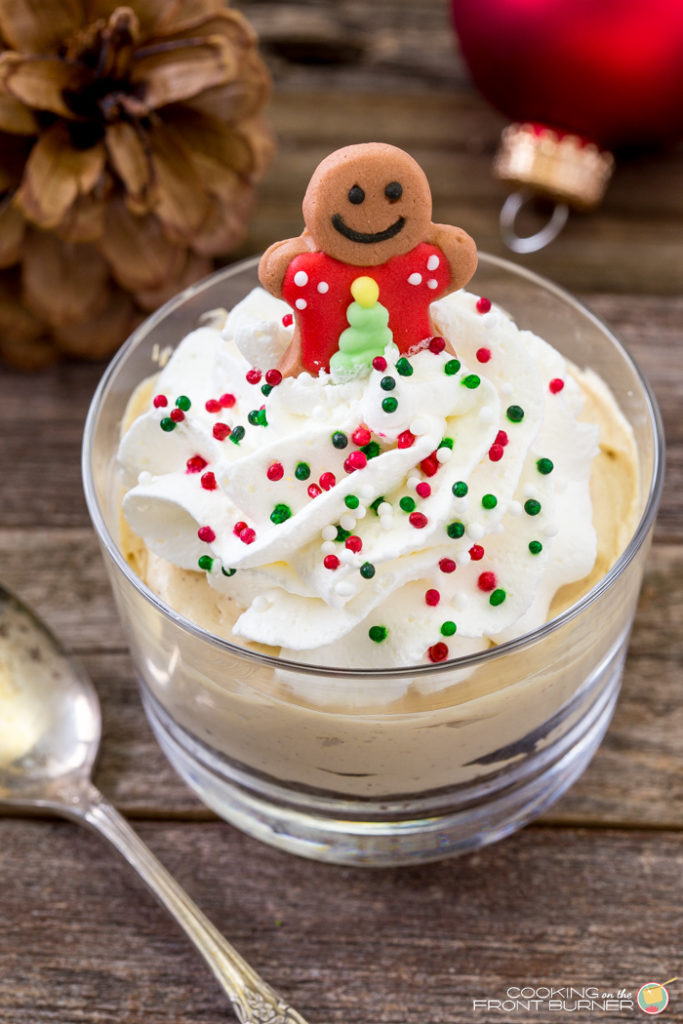 mini no-bake gingerbread cheesecake dessert