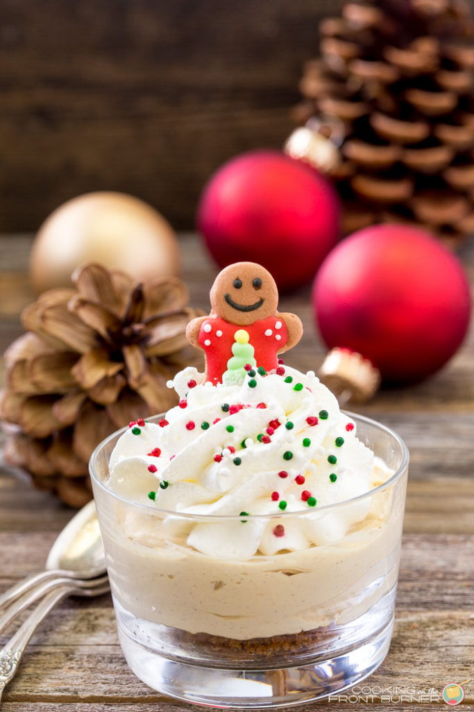 Single serving no-bake gingerbread cheesecake