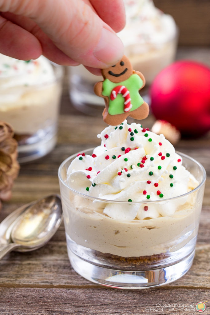 no-bake gingerbread cheesecake - mini cheesecakes