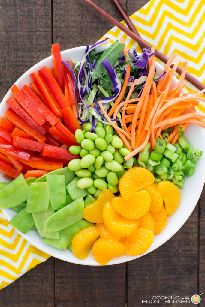 Crunchy Asian Salad with Sesame Ginger Dressing