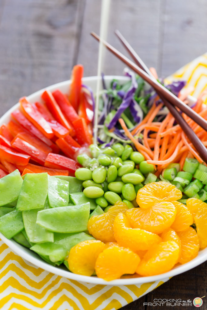 Crunchy Asian Salad with Sesame Ginger Dressing