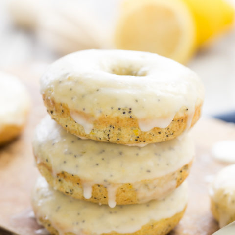 Baked Lemon Poppy Seed Donuts