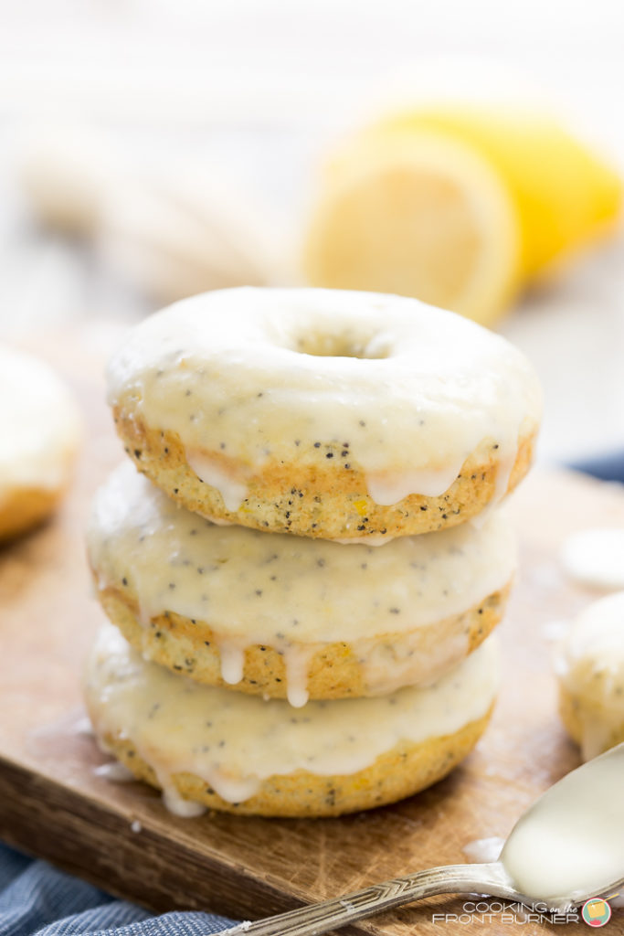 Lemon Poppy Seed Baked Donuts