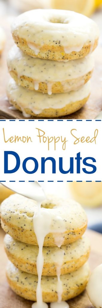 Baked Lemon Poppy Seed Donuts