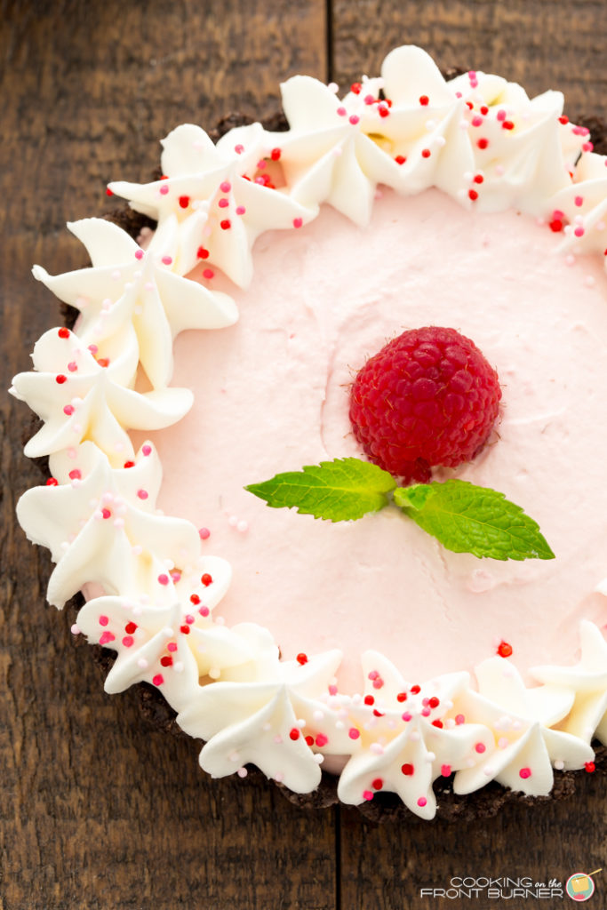 Mini raspberry mousse no-bake tarts are the perfect dessert for Valentine's Day or any after dinner treat! Such an easy no-bake dessert recipe!