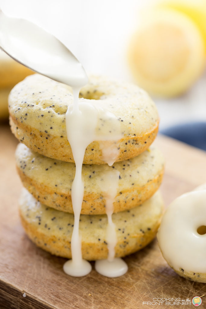 Lemon Poppy Seed Baked Donuts