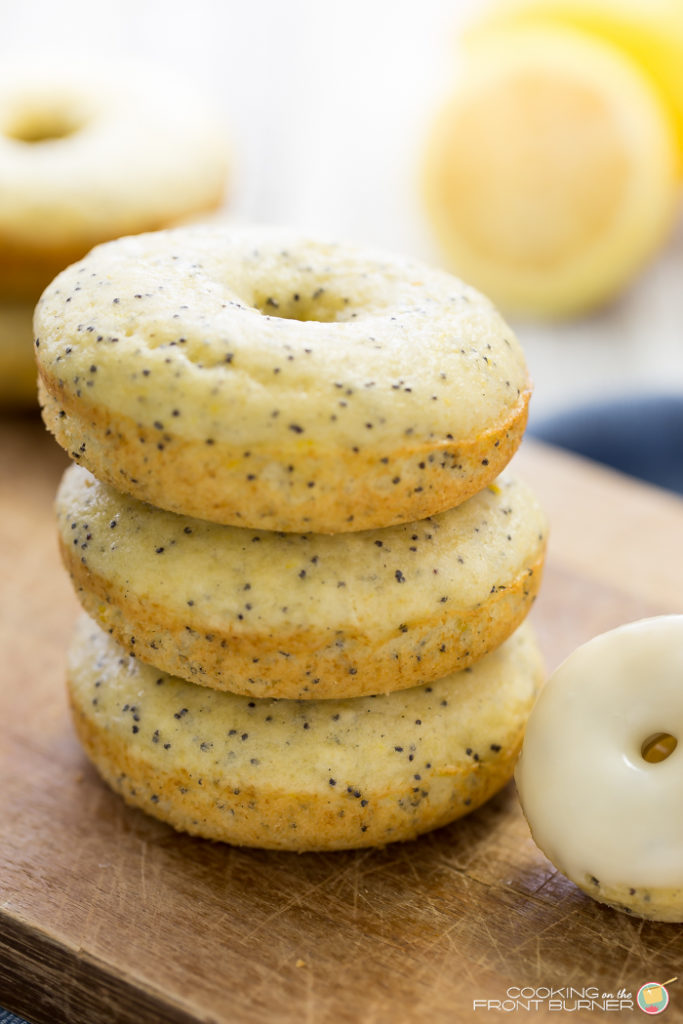 Lemon Poppy Seed Baked Donuts