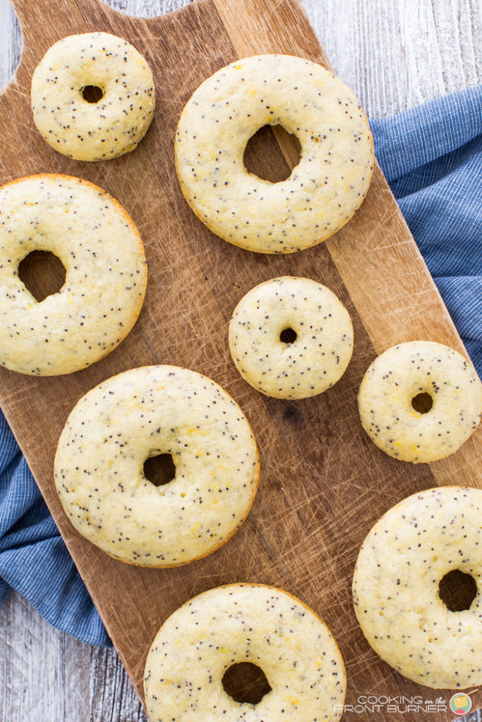 Unglazed Lemon Poppy Seed Baked Donuts