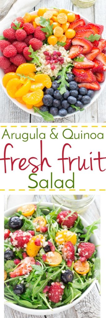 Arugula and Quinoa Salad with Fresh Fruit