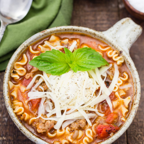 Easy One Pot Lasagna Soup