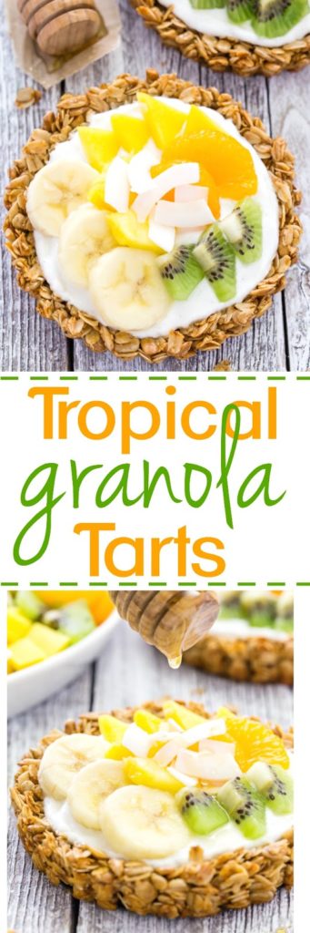 Tropical Breakfast Granola Tarts