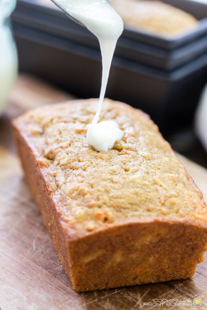 Carrot Coconut Glazed Bread