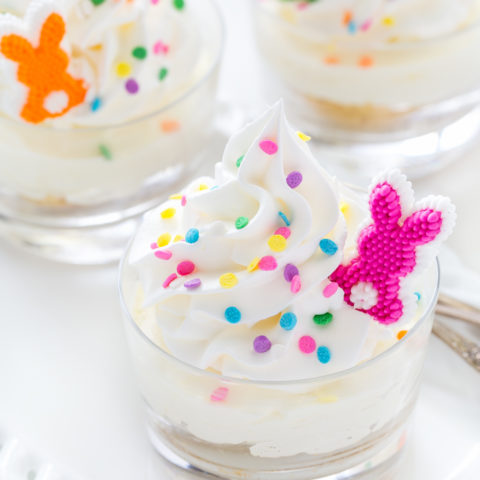 No Bake Mini Lemon Cheesecakes