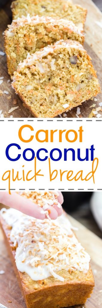 Quick and Easy Carrot, Coconut and Walnut Bread