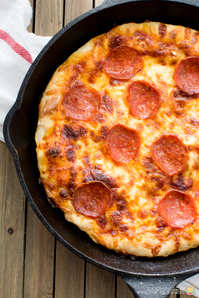 How To Make Cast Iron Skillet (Pan) Pizza - Thursday Night Pizza