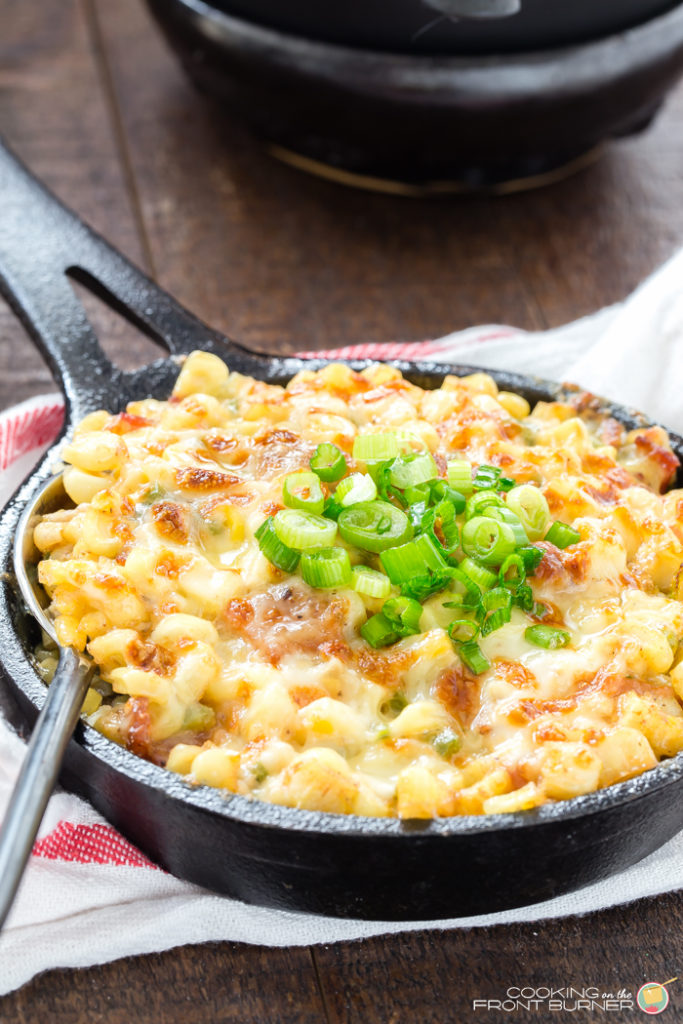 bacon corn cheese skillet image How does a side dish with bacon, corn and cheese sound? You'll love this ba'corn cheese skillet recipe!