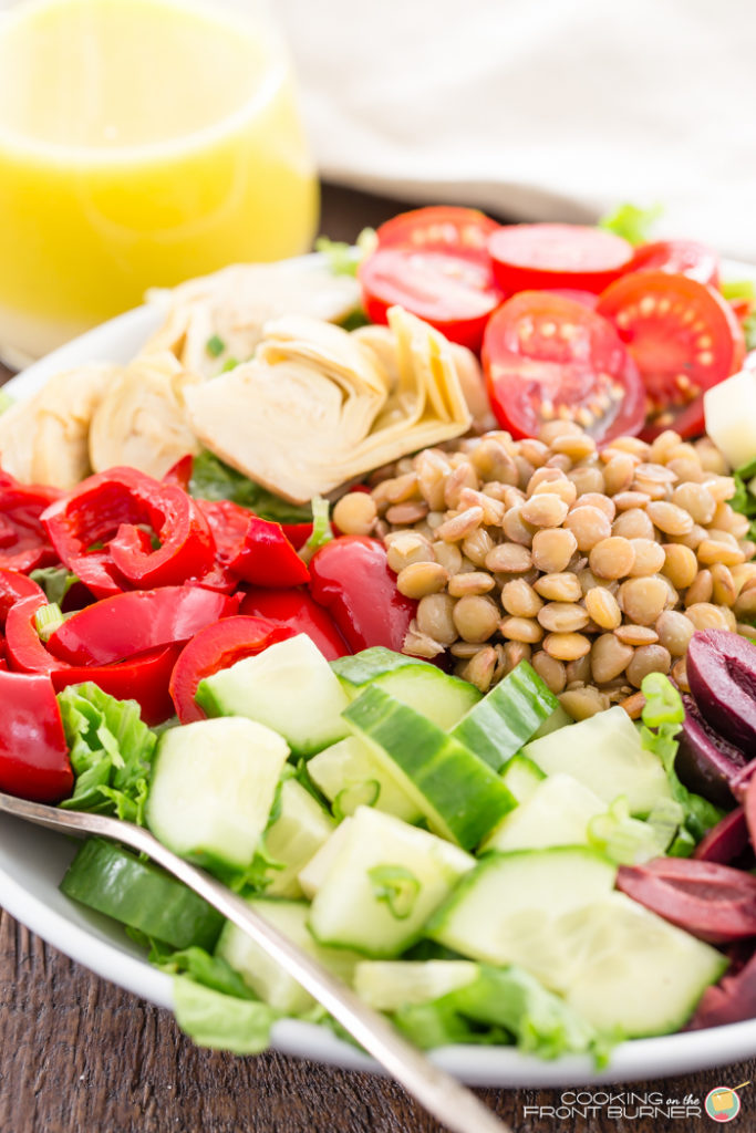 Italian Lentil Chopped Salad