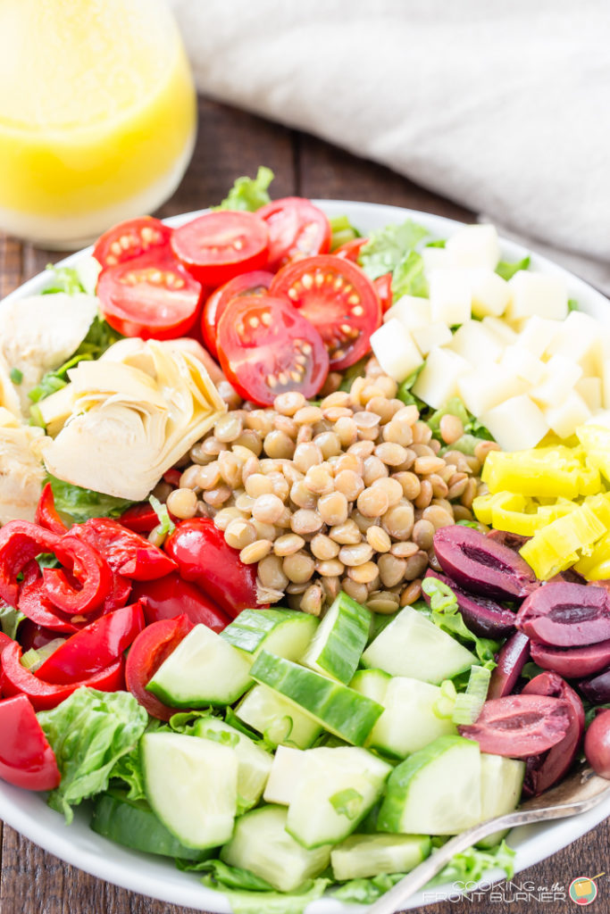 Italian Lentil Chopped Salad