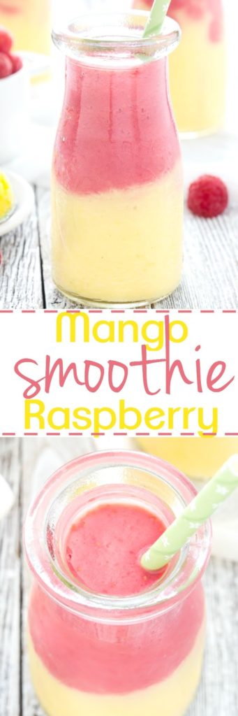 Mango Raspberry Sunsine Yogurt Smoothie