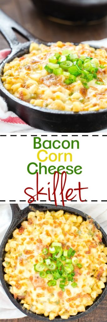 Bacon Corn Cheese Skillet Side Dish